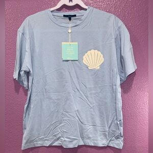 Shore Light Blue Seashell Women's Tee